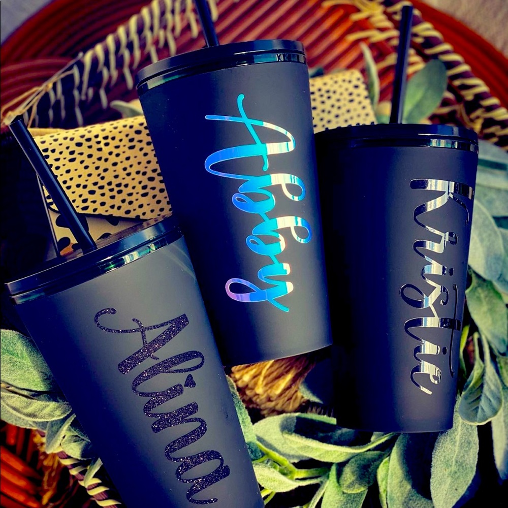 Personalized Starbucks Matte Black Tumbler